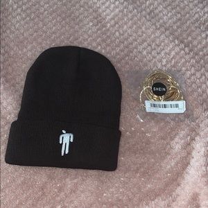 Billie Eilish beanie & earrings bundle